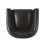 Fauteuil club en similicuir avec pieds en bouleau – Siège d'appoint moderne
