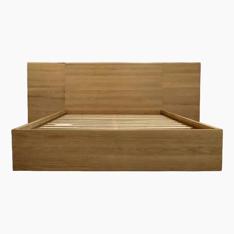 Cadre de lit California King en bois naturel