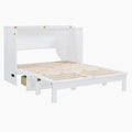 Lit escamotable mural Queen Size avec grand tiroir de rangement, prises et ports USB