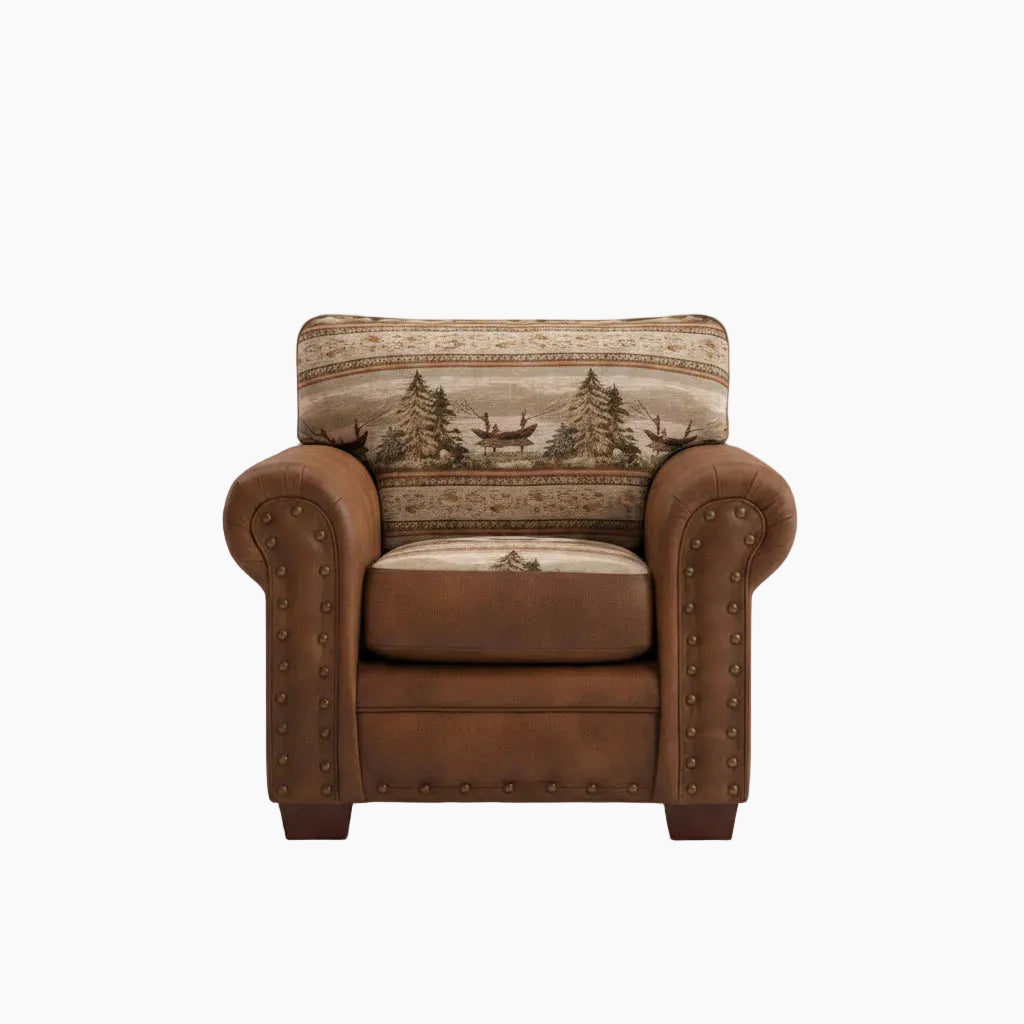 Alpine Lodge Cotton Printed Tapestry Chair
