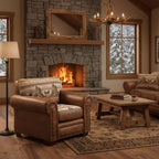 Chaise-tapisserie imprimée en coton Alpine Lodge