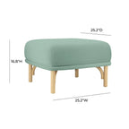 Pouf en velours