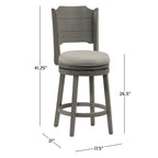 Tabouret de bar pivotant moderne avec assise rembourrée