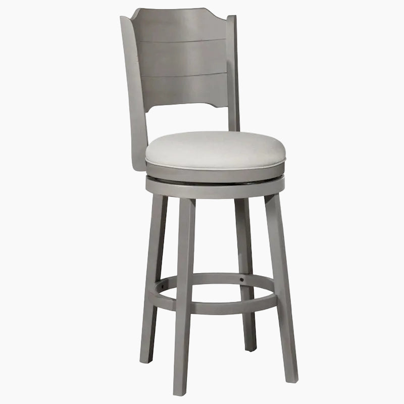 Tabouret de bar pivotant moderne avec assise rembourrée