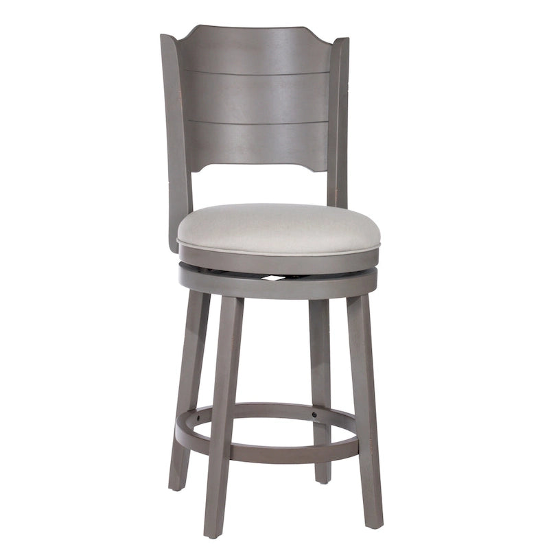 Tabouret de bar pivotant moderne avec assise rembourrée