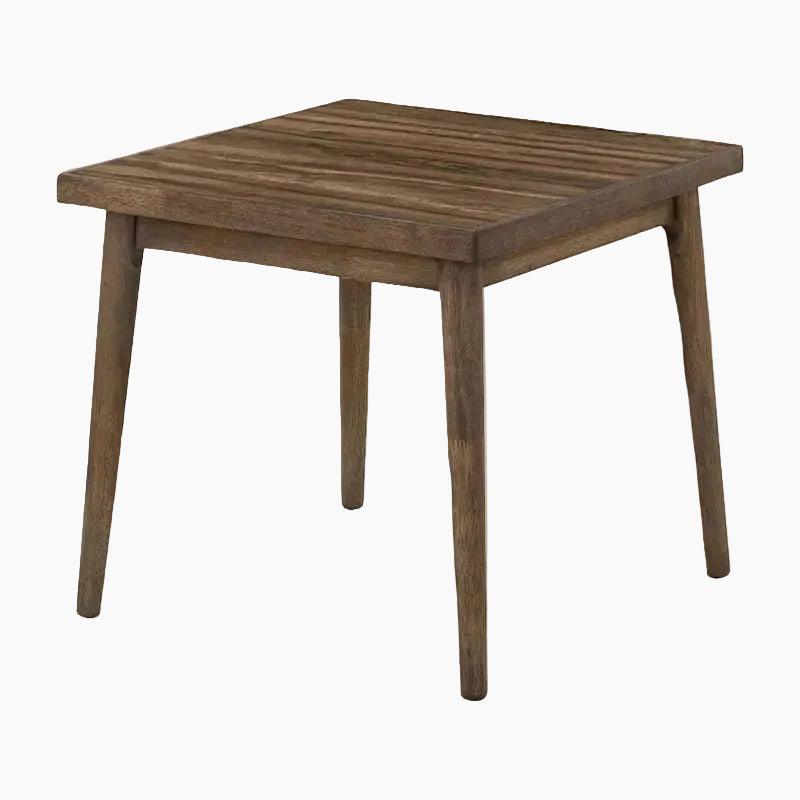 Table d'appoint de 60 cm en noyer massif de style Mid-Century