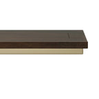 Table d'appoint industrielle en métal massif, en forme de C, de 45,7 cm de large – 45,7 L x 25,4 P x 61 H cm