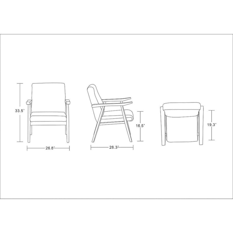 Fauteuil d'appoint mi-siècle en similicuir ambre