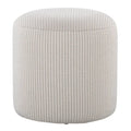 Pouf ottoman tricoté rond de 40 cm