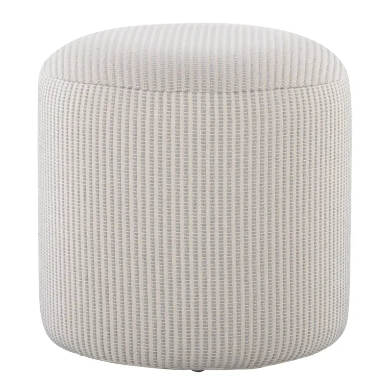 Pouf ottoman tricoté rond de 40 cm