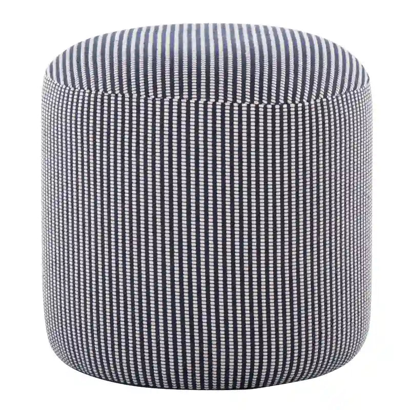 Pouf ottoman tricoté rond de 40 cm
