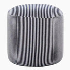 Pouf ottoman tricoté rond de 40 cm