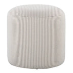 Pouf ottoman tricoté rond de 40 cm