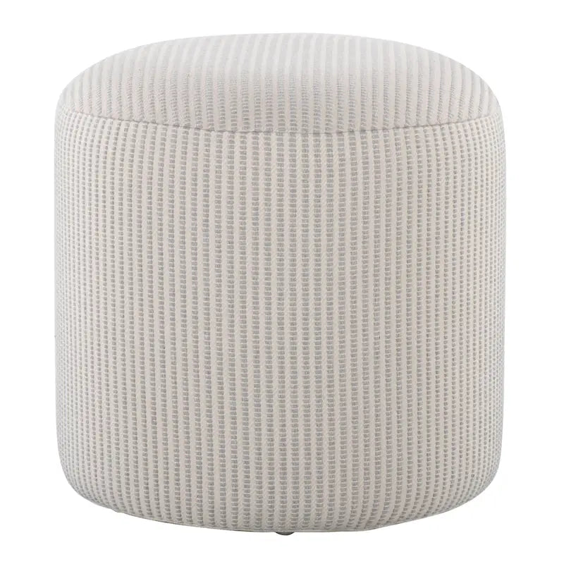 Pouf ottoman tricoté rond de 40 cm