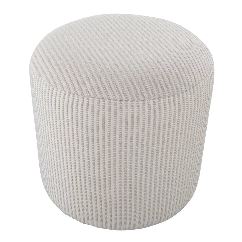 Pouf ottoman tricoté rond de 40 cm