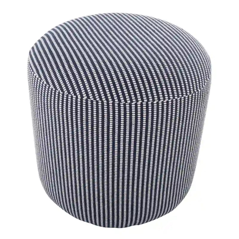 Pouf ottoman tricoté rond de 40 cm