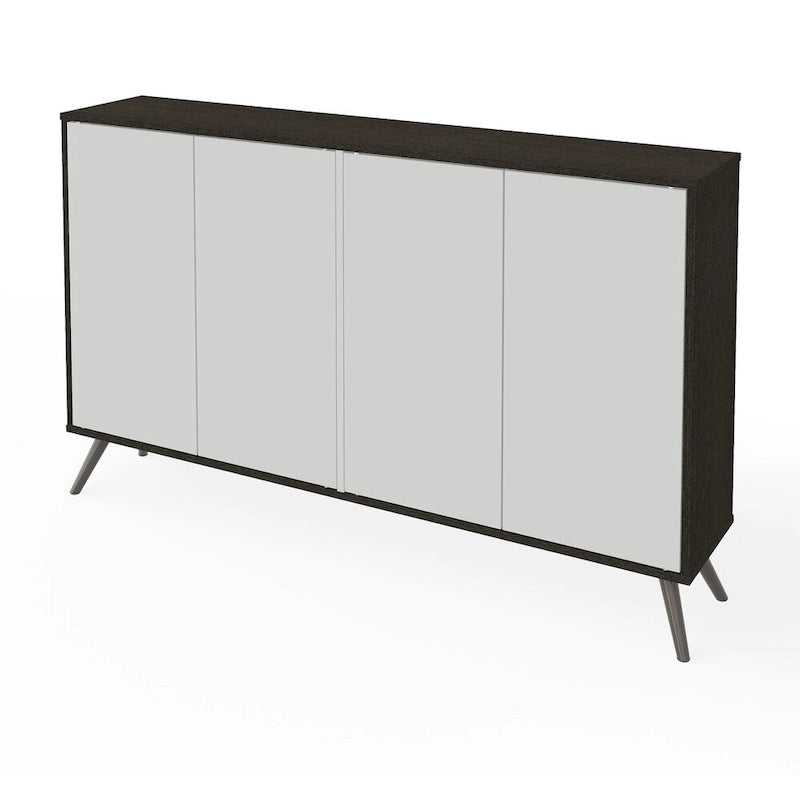 Meuble de rangement compact de 152 cm avec étagères réglables