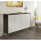 Meuble de rangement compact de 152 cm avec étagères réglables
