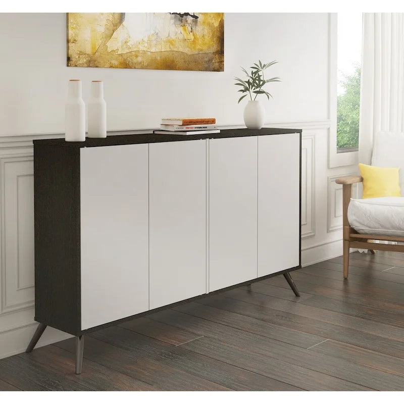 Meuble de rangement compact de 152 cm avec étagères réglables