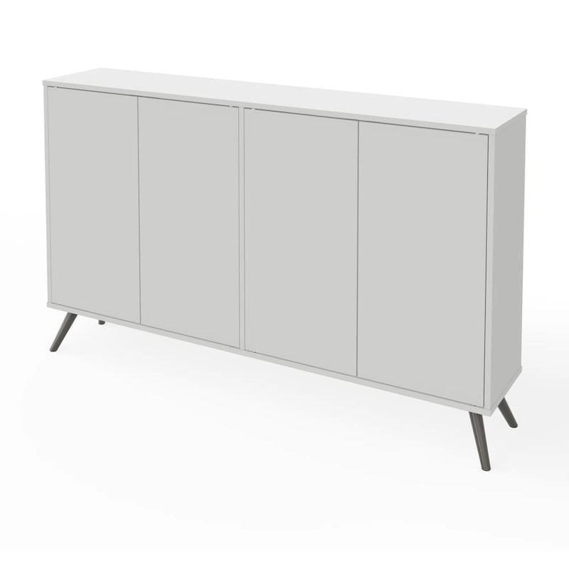 Meuble de rangement compact de 152 cm avec étagères réglables