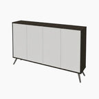 Meuble de rangement compact de 152 cm avec étagères réglables