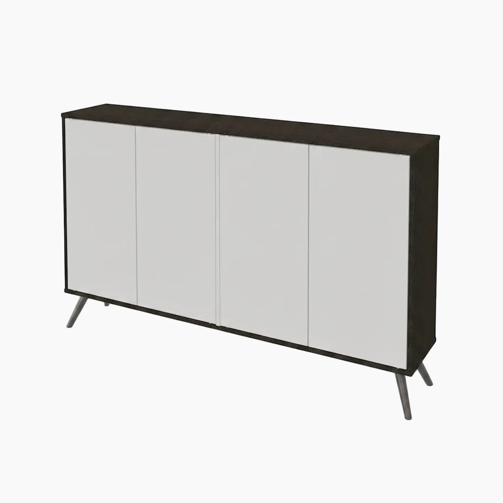 Meuble de rangement compact de 152 cm avec étagères réglables