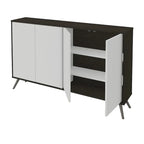 Meuble de rangement compact de 152 cm avec étagères réglables