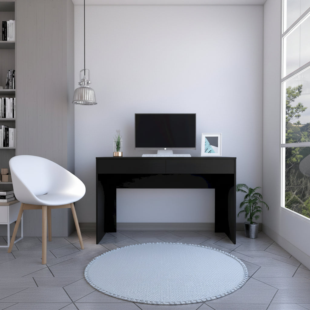 FM Furniture Tampa 2-Drawer Computer Desk with 2 Handleless Drawers