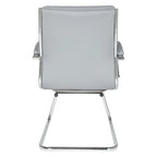 Chaise visiteur mi-dossier en similicuir