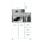 Meuble de rangement de cuisine blanc