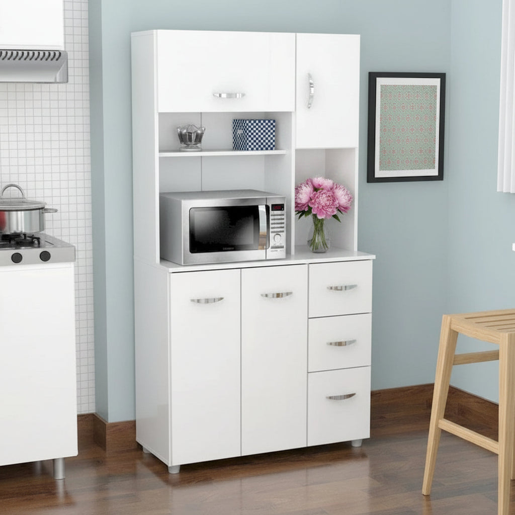 White Kitchen Storage Cabinet