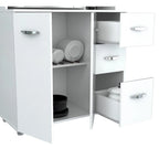 Meuble de rangement de cuisine blanc
