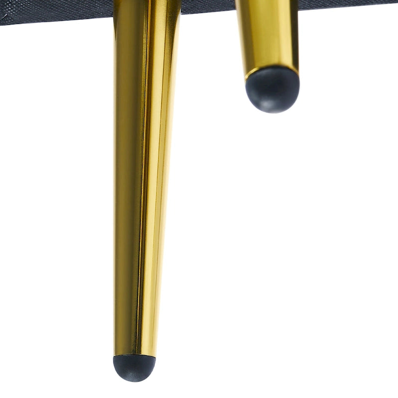 Banc d'entrée moderne rembourré de 60 cm avec assise en velours