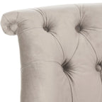 Fauteuil d'appoint capitonné crème naturel