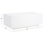 Table basse rectangulaire – Fini faux béton, 40x20x14