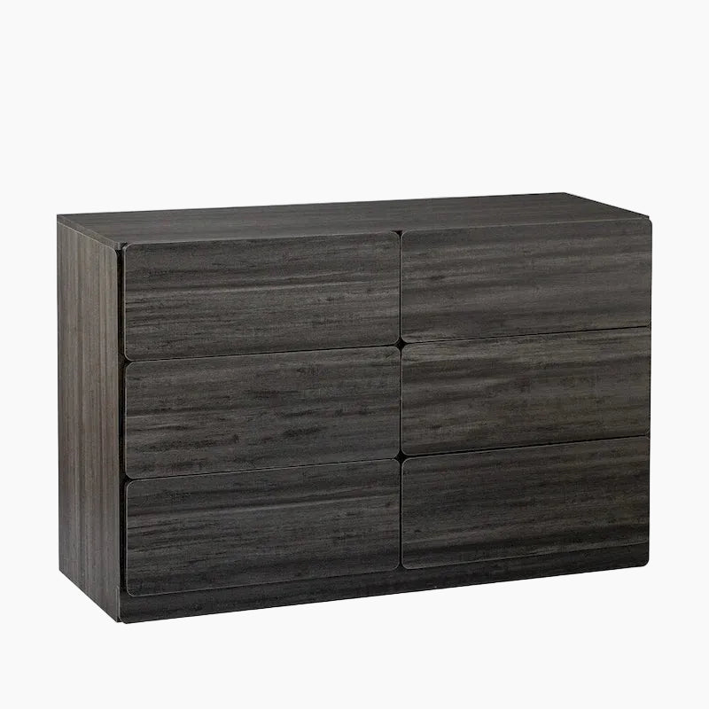 Commode en bois à six tiroirs