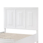 Lit plate-forme grand format avec 2 tiroirs de rangement – Fini bois blanc