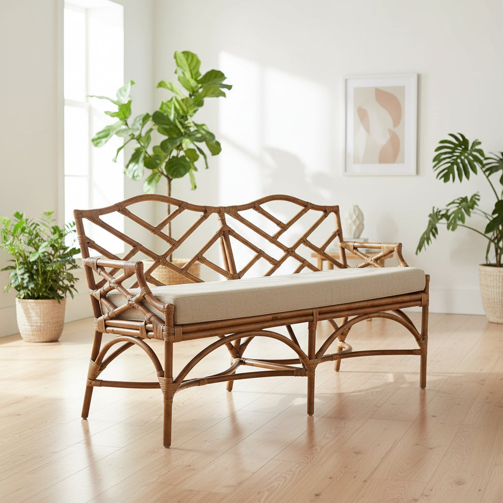 Banc en bambou