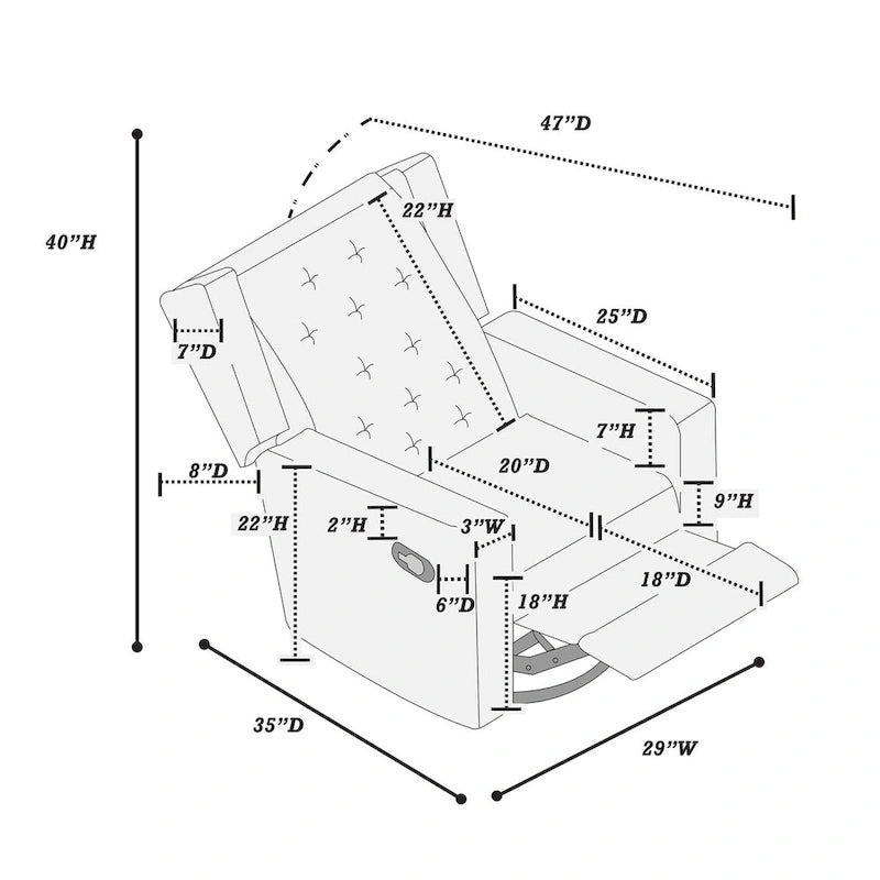 Fauteuil à bascule pivotant