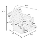 Fauteuil à bascule pivotant