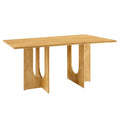 Table à manger rectangulaire en bois massif de 70 pouces