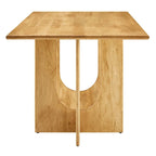 Table à manger rectangulaire en bois massif de 70 pouces