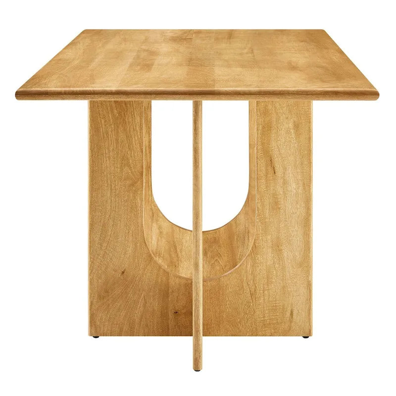Table à manger rectangulaire en bois massif de 70 pouces