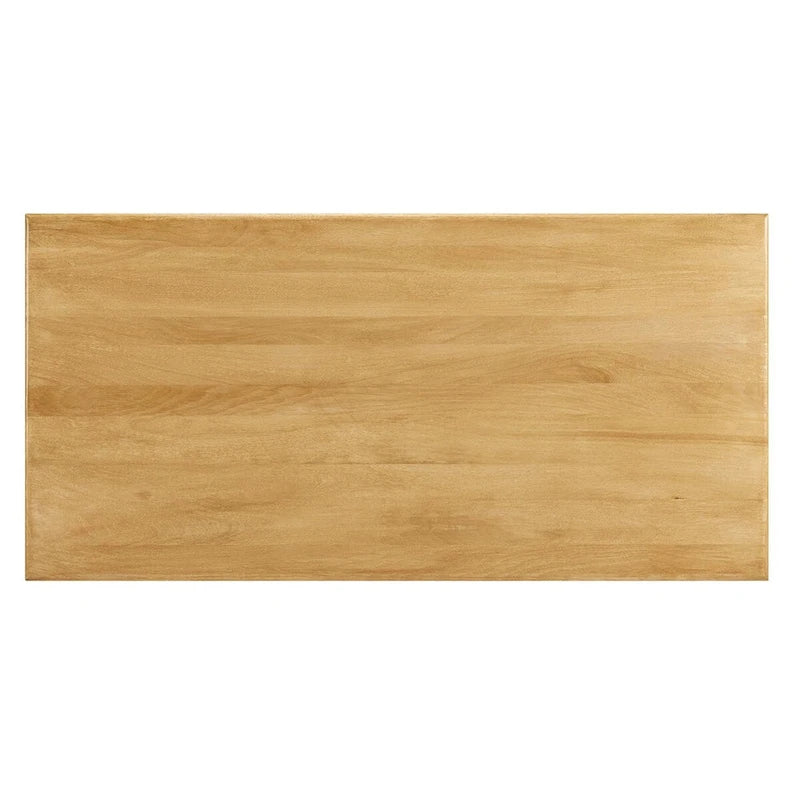 Table à manger rectangulaire en bois massif de 70 pouces