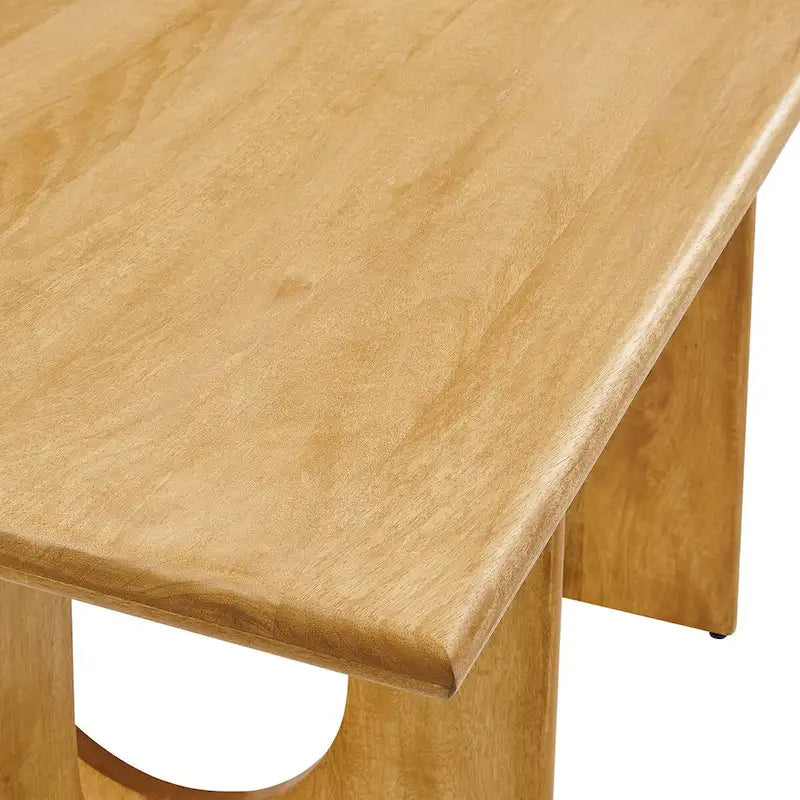 Table à manger rectangulaire en bois massif de 70 pouces