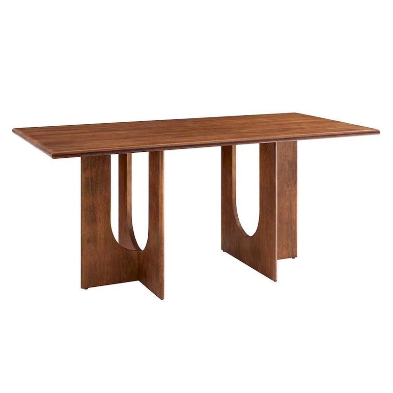 Table à manger rectangulaire en bois massif de 70 pouces