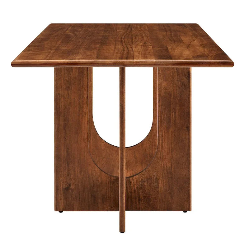 Table à manger rectangulaire en bois massif de 70 pouces