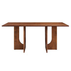 Table à manger rectangulaire en bois massif de 70 pouces