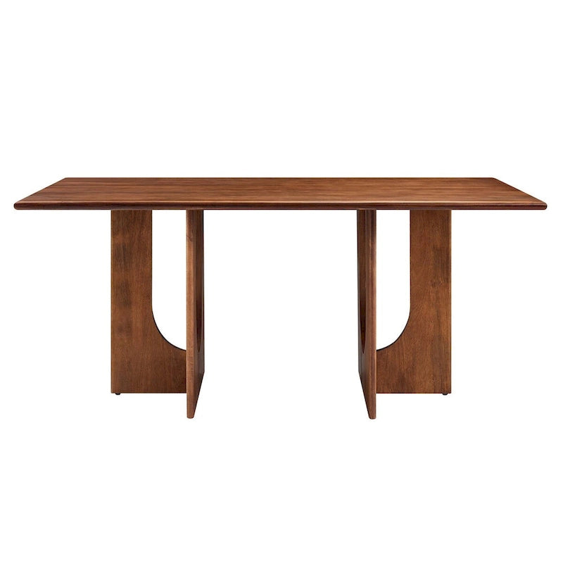 Table à manger rectangulaire en bois massif de 70 pouces