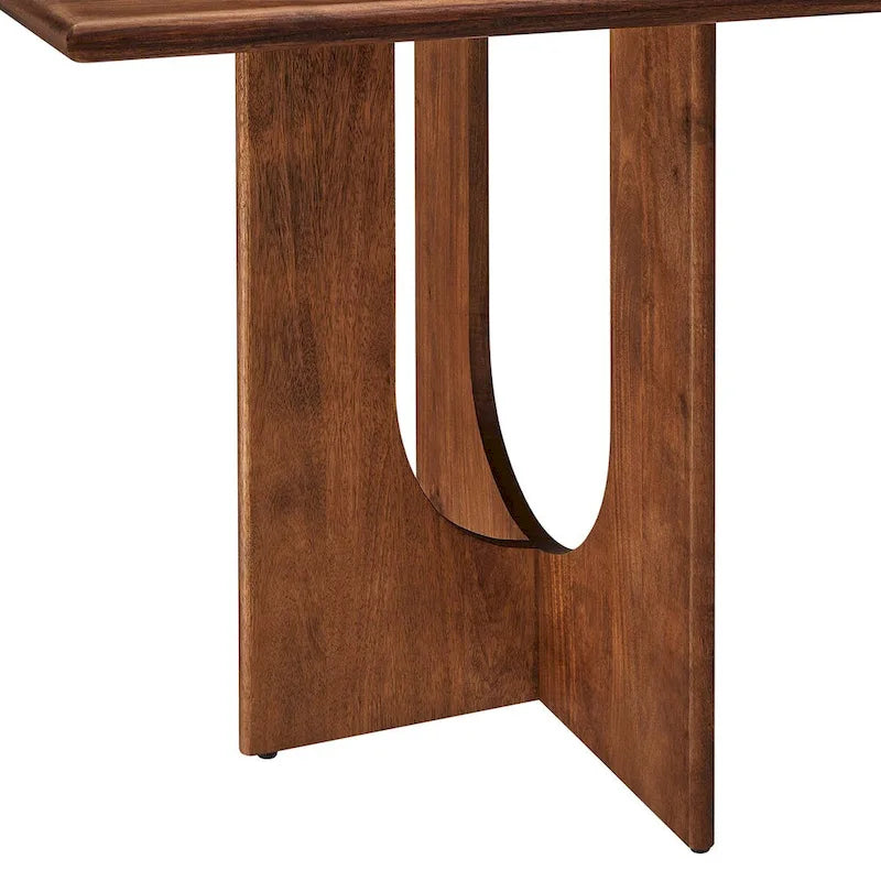 Table à manger rectangulaire en bois massif de 70 pouces
